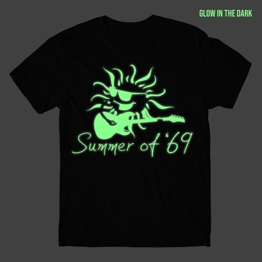 Glow In The Dark Classic Retro Typography Graphic T-Shirt